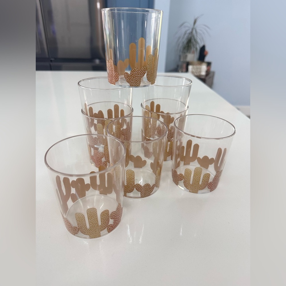 Cactus Pattern Cup Set - Picture 4 of 4